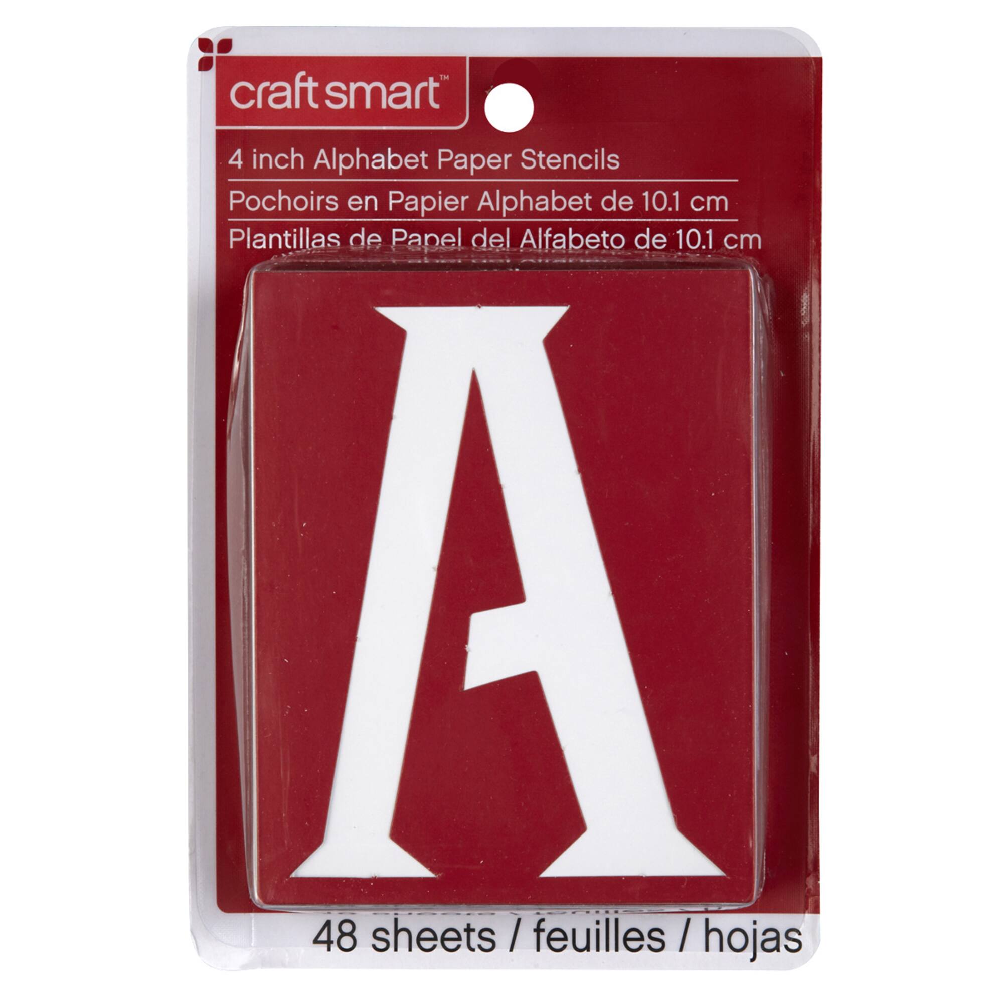 6 Pack: 4" Genie Alphabet Paper Stencils by Craft Smart™